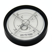 Aluminum Alloy Circular Liquid Level Universal Use Round Bubble Level High Accuracy Measuring Tool Compact Size for Mechanics, Professionals, Machine Setup, Workshop, Calibration
