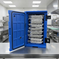 Insulated Food Pan Carrier Large-Capacity Insulated Food Carrier Portable Catering Cabinet with Trays for Buffets