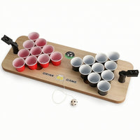 Easy to Assemble Football Drinking Game Board Interactive Tabletop Football Game with Cups Arcade-Style Toy Sturdy for Adults