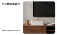 Power Strip Organizer Box Dustproof Cable Management Box Minimalist Design Power Strip Cover for Living Room