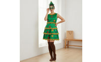 Christmas Tree Costume Festive Christmas Tree Costume Holiday-Themed Cosplay Outfit for Adults, Women