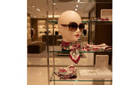 Bald Display Head Smooth Surface Bald Mannequin Head Realistic Proportions Hat Display Mannequin for Hair Stylists, Retailers, Retail Store, Classroom