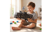 Metal SWAT Truck Model Inertial Toy Truck with Opening Door Movable Simulation Police Vehicle Die-Cast Style for Children, Toddlers, Playroom, Home