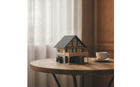 1/64 House Model Featuring a Balcony Architectural Scale Model House Detailed Miniature Villa for Hobbyists, Diorama