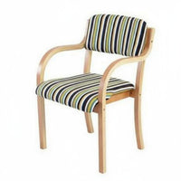 Dense Wood Wooden Armchair with backrestrest backrest backrestrest Armchair with Wooden Legs Multi-Purpose Dining Chair Sturdy Build for Business Owners, Design aficionados, Office, Restaurant, Living Room, Bedroom