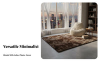 Non-Slip Luxuriously Soft Bedroom Carpet Easy to Clean Shaggy Luxuriously Soft Rug Washable Soft Pile Carpet Shed Resistant for Teenagers, Homeowners, Adults, Living Room, Bedside, Bay Window, Under Coffee Table