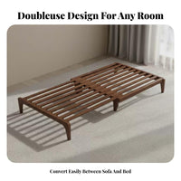 Space-Saving transformable Armchair Bed two-in-singleUse Pull-extendable Armchair Bed sturdy Wood Frame Living Room Furniture Extendable Design for Apartment Dwellers, Homeowners, Office Workers, Small Spaces, Bedroom