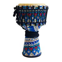 Hand Drum with Carrying Bag Handcrafted African Drum Padded Bag with Shoulder Straps for Beginners, Students, Music Lessons