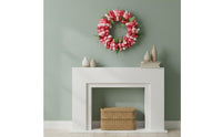 Artificial Blossom Wreath Seasonal Decor Spring Flower Wreath Handmade Hanging Blossom Decoration for Wedding