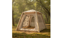 No-Assembly Inflatable Tent with Canopy Quick-Open Inflatable Cabin Detachable Tent with Canopy Ventilated for Campers, Couples, Backyard