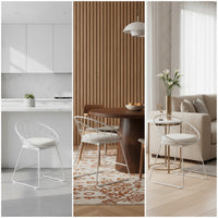 Minimalist Bar Stool with Backrest Soft Upholstered Bar Stool Supportive Furniture Ergonomic for Kitchen Island