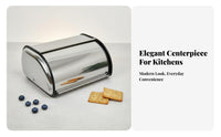 Stainless Steel Bread Storage Sleek Design Metal Pastry Storage Box for Pantry