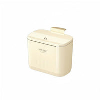 Wall-Mounted Trash Can with Lid Wall Mounted Garbage Can Hanging Kitchen Bin Space-Saving Cabinet Door Wastebasket for Bathroom