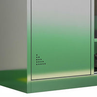 Stainless Steel Locker Rust-Resistant Multiple-Door Metal Cabinet Ventilated Design Employee Storage Cabinet for Employees, Cleanroom, Changing Room