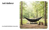 Hanging lounger, ultra-light parachute fabric, quick setup, double capacity, anti-tip, portable, outdoor camping hanging seat
