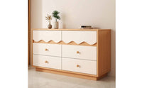 Wood Storage Cabinet with Drawers Wooden Sideboard with Drawers Sturdy Wooden Sideboard Buffet Cabinet for Apartment Dwellers, Living Room