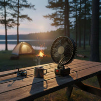 Fan with Adjustable Tilt Cordless Brushless Motor Fan Compact for Camping, Emergencies