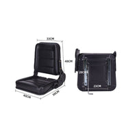 Adjustable Position Slide Rails Universal Forklift Seat Ergonomic Design Universal Tractor Seat High-Rebound Foam Cushion for Farmers