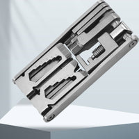 Compact Bike Chain Tool Sturdy Metal Cycle Multi Tool Easy to Stow Foldable Bike Multitool for Cyclists
