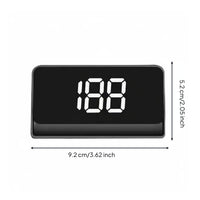 Positioning System Device HUD Day and Night Visibility Digital Car Rate Display Compact Design USB Dashboard Display