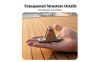 90 Degree Boat Deck Hinge Exact Casting 90 Degree Deck Hinge Stainless Steel Cover Mount for RV Owners