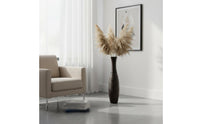 Large Ribbed Floor Vase Handmade Domestic Decoration Anti-Slip Bottom for Entryway, Office