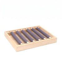 Cloth-Covered-Wrapped Band Holder Display Tray Cylindrical Wooden Band Holder Tray uncoveredFrame Natural Wood Finish