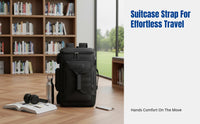Men's Nylon Laptop Backpack, Large Capacity, Wet-Dry Separation, Outdoor Travel