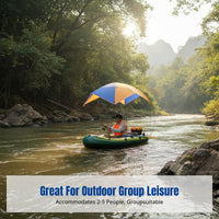 Inflatable Raft, Reinforced Kayak, Durable Dinghy for Fishing & Water Activities