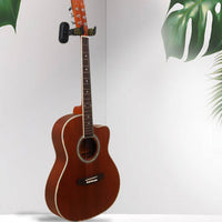 Guitar Wall Mount Hanger Self Locking Guitar Wall Hanger Sturdy for Guitarists, Instrumentalists, Home Studio, Music Room