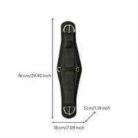 Western Cinch Textured Western Girth Stainless Stainless-Steel Tack Cinch for Equestrians, Work