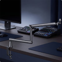 Microphone Stand Arm Heavy Duty Microphone Arm Desk Mount Sturdy Mic Stand for Gaming Content Creators