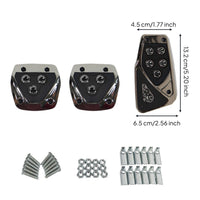 2 Pieces Long-Lasting Brake Pedal Cover Non-Slip Car Foot Pedal Pad Wear-Resistant