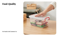 Clear Lidded Container debrisproof Storage Box With Lid for Closet, Street Vendors