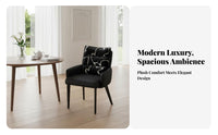 Upholstered Leisure Seat Light Luxury Design & Aesthetic Upholstered Armchair with Splayed Legs Comfortable