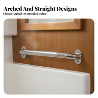 Polished Boat Handrail Stainless Steel Grab Handle 12 Inch Boat Grab Bar Sturdy Duty for Elderly, Bathroom