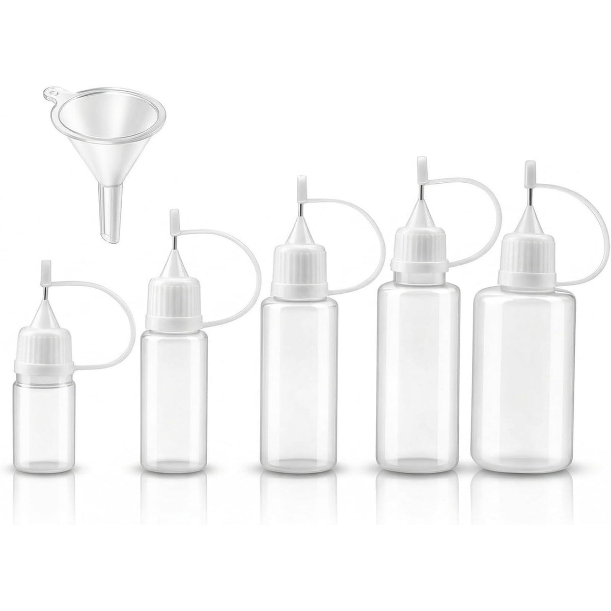 Needle Tip Glue Bottle Multipurpose Needle Tip Applicator Bottle Precision Applicator with Funnel Leak-Proof Reusable
