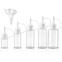 Needle Tip Glue Bottle Multipurpose Needle Tip Applicator Bottle Precision Applicator with Funnel Leak-Proof Reusable