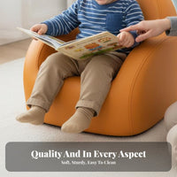 Learn-to-Sit Support Upholstered child's Armchair Soft and Cushioned child's Club Chair Padded Seat kids' Furniture Stable Design for Toddlers, Preschoolers, Parents, storytime Corner, Kindergarten, Nursery, Playroom