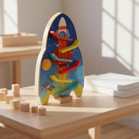 Focus Training Wooden Car Slide Toy Educational Wooden Car Ramp Child-Centered Visual Tracking Game Learning Through Play for Preschoolers, Preschool, Kindergarten