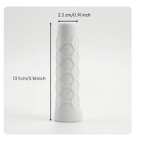 Racket Handle Sleeve with Hexagonal Texture Non-Slip Racket Grip Sleeve Handle Cover Cushioned Grip Wrap Silicone