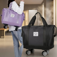 Rolling Duffel Bag with Wheels Soft Sided Wheeled Duffel Bag Extra Large for Journeyers, Students, Road Trips, Dorm Moves