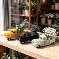 Metal Vehicle Decor Retro Pickup Truck Model Tabletop Modelo Camioneta for Decorators, Collectors, Shelf, Desk, Cafe