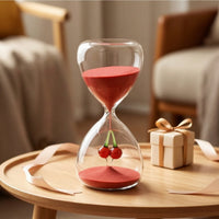 15-Minute Glass Hourglass Transparent Hourglass Timer Decorative Sand Clock Timer Elegant for Professionals, Students, Desk, Office, Kitchen, Meditation