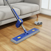 Hands Flat Mop Lightweight Self-Wringing Floor Mop Upright Storage for Hardwood Floors, Washroom