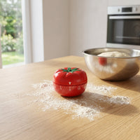 1 Piece Tomato Kitchen Timer Wind-up Countdown Clock Mechanical Cooking Timer Alarm Clock Food-grade Plastic Suitable for Kitchen Cooking Home Use