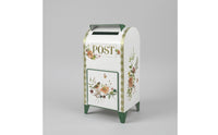 Freestanding Mailbox with Legs Vintage-Style Decorative Mailbox with Stand Upright Post Box for Garden, Porch, Patio
