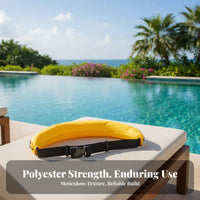 High Buoyancy Automatic Inflation Waist Belt Allows Unrestricted Dom of Movement Inflatable Life Belt Reusable for Adults, Fishing, Boating