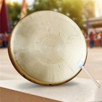 Hand Gong Brushed Gong with Mallet Convex Percussion for Schools, Lion Dance