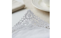 Elegant Embroidered Handkerchief Lightweight Lace Handkerchief Cotton Lace Hanky for Gift, Wedding, Memorial